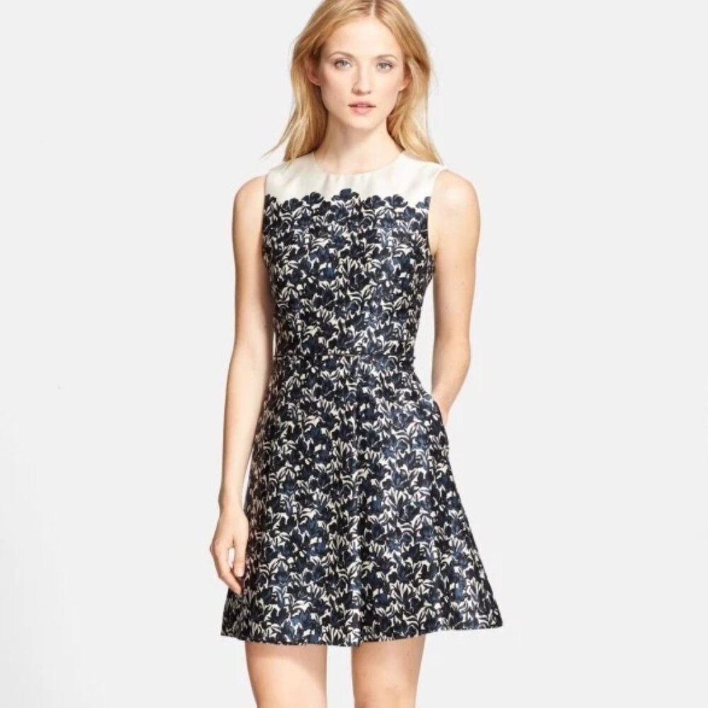 NWOT Tory Burch Rayna Wool Silk Floral Dress Size 2